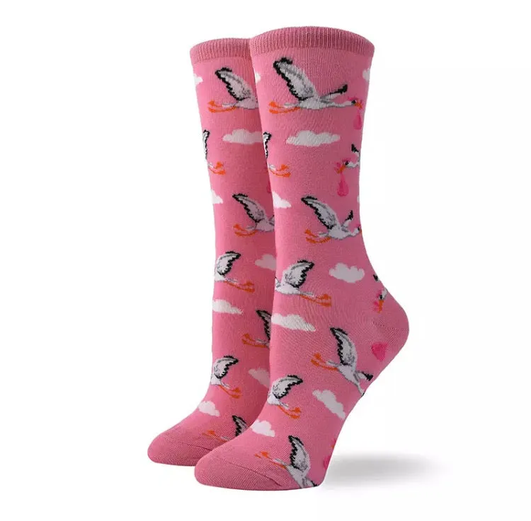 💝 Crew Socks: Storks l