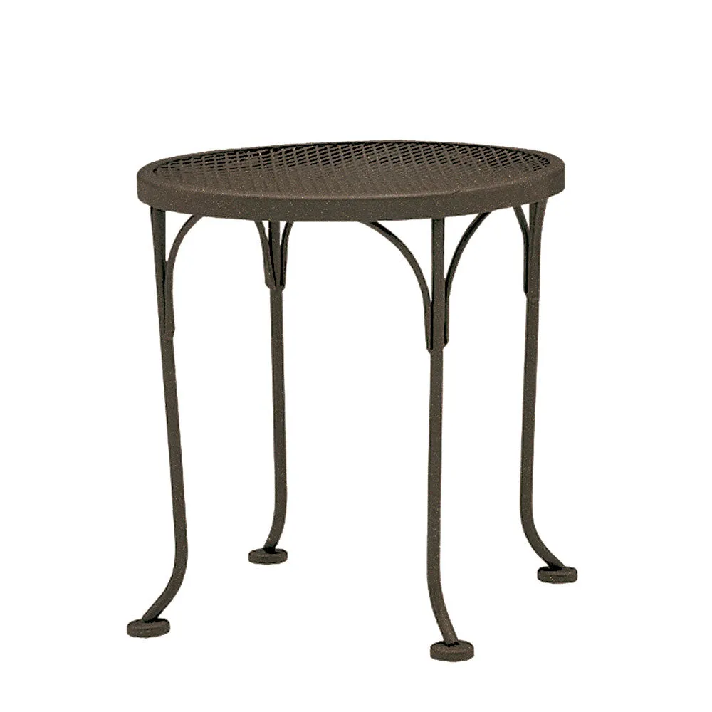 17" Round Mesh Top End Table