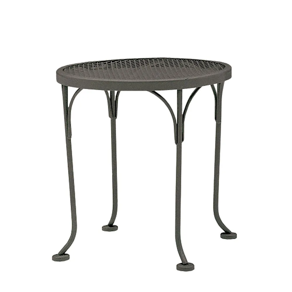 17" Round Mesh Top End Table