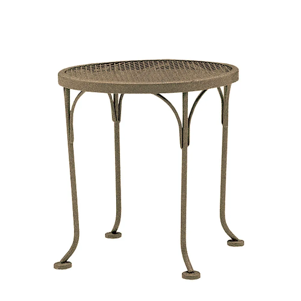 17" Round Mesh Top End Table