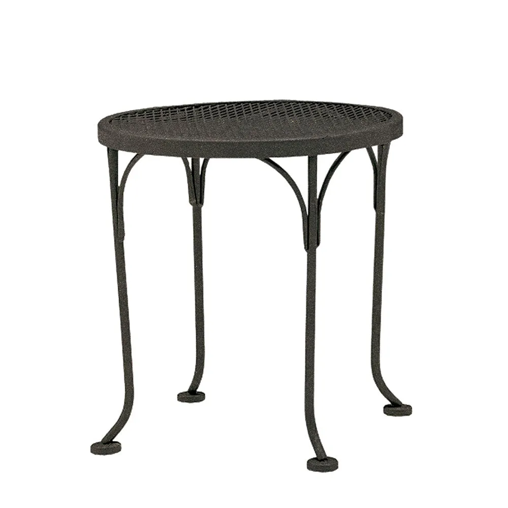 17" Round Mesh Top End Table