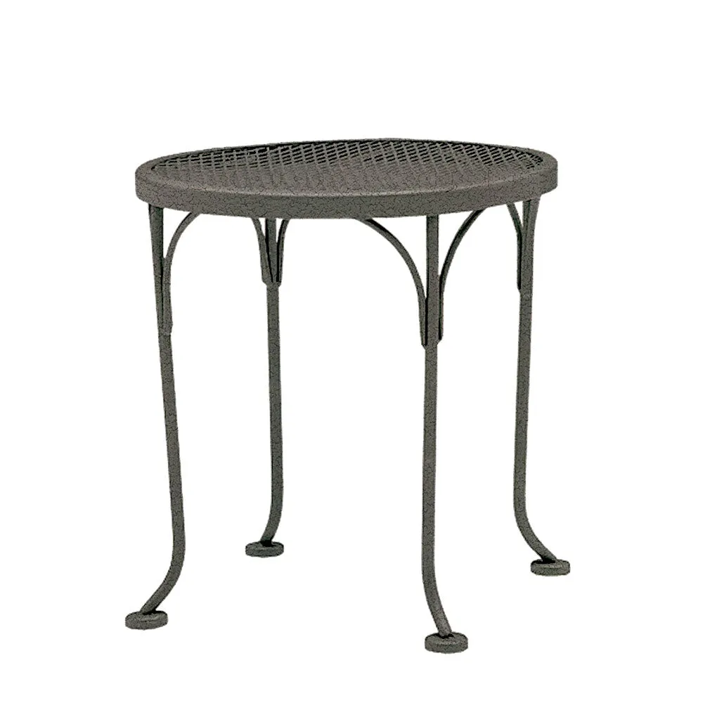 17" Round Mesh Top End Table