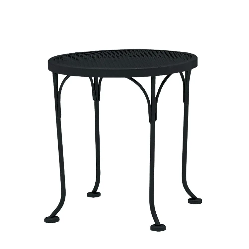 17" Round Mesh Top End Table