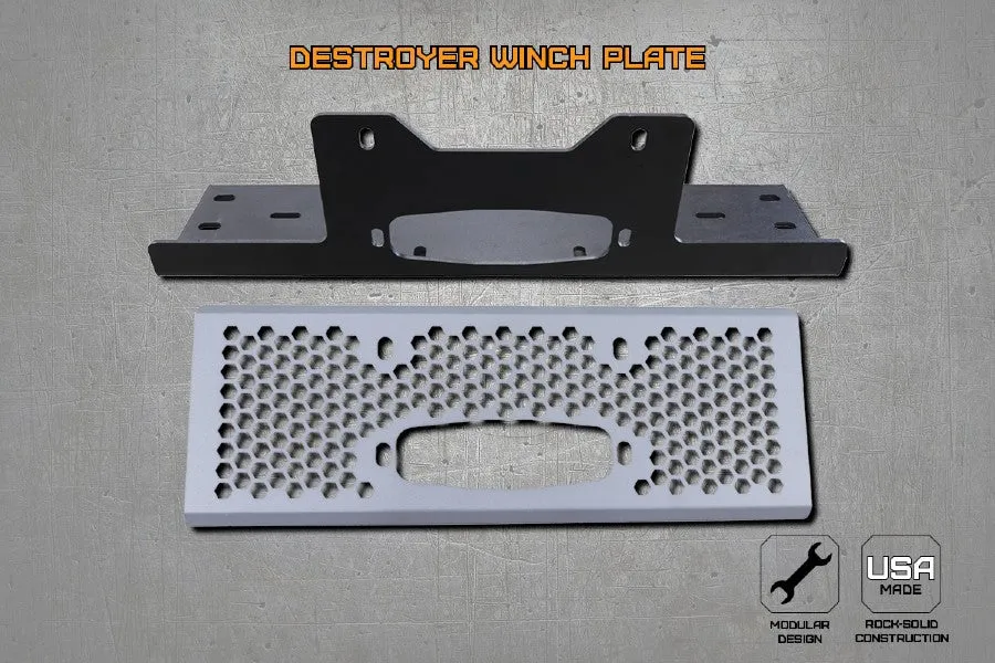 2010-23 Ford F250 & F350 LOD Offroad Offroad Destroyer Truck Winch Plate with Screen