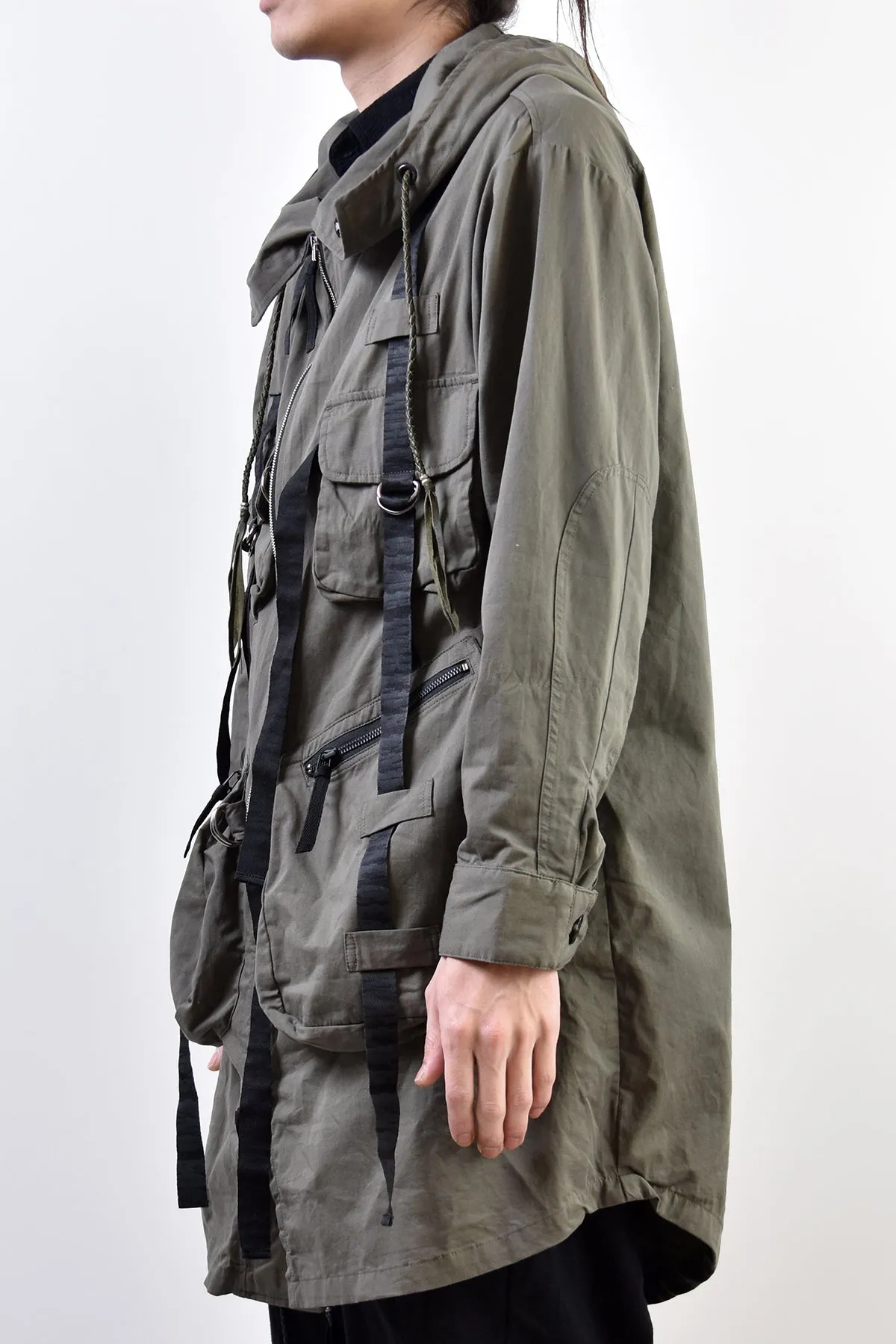 2101-JK02A Parachute Mods Coat Khaki