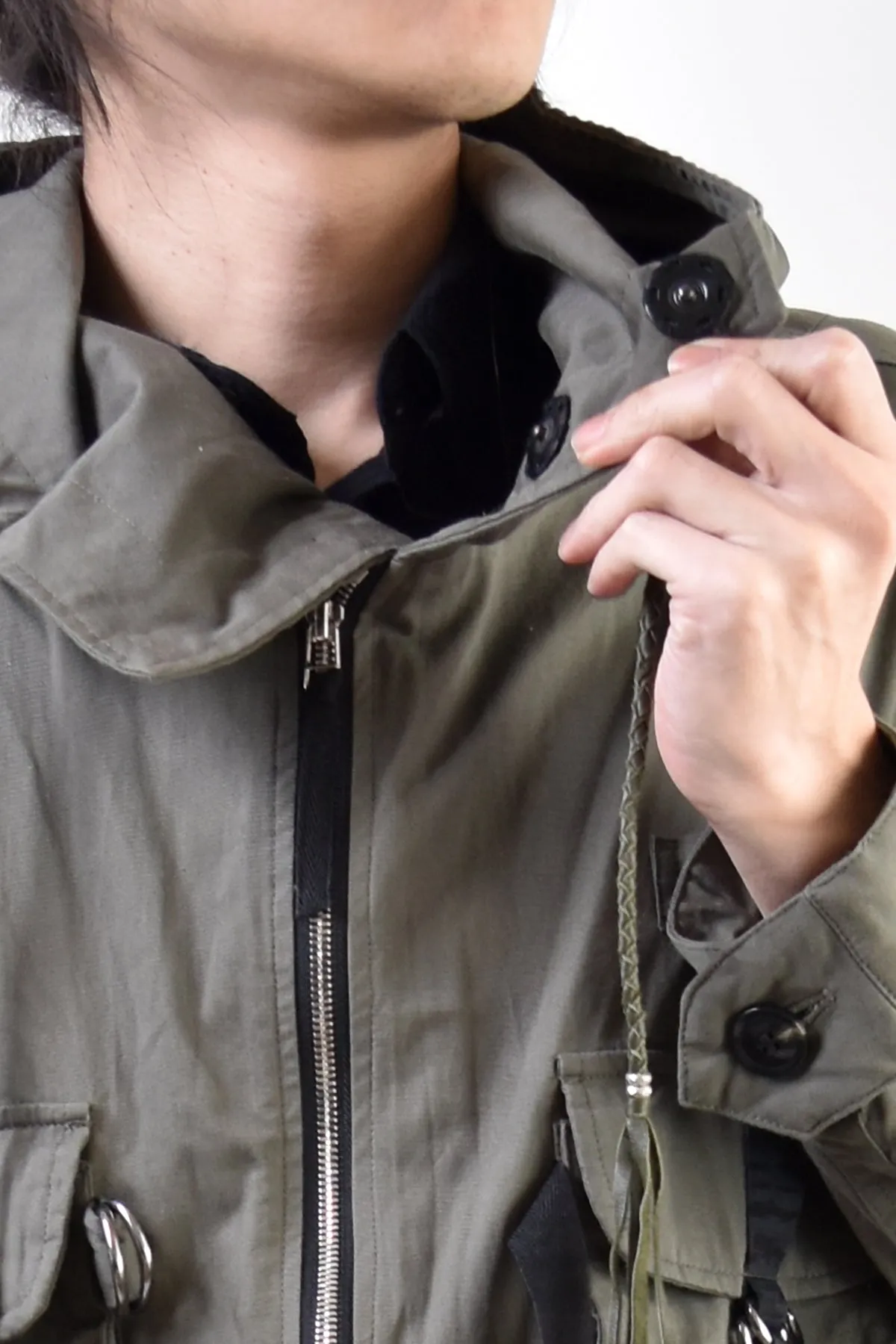 2101-JK02A Parachute Mods Coat Khaki