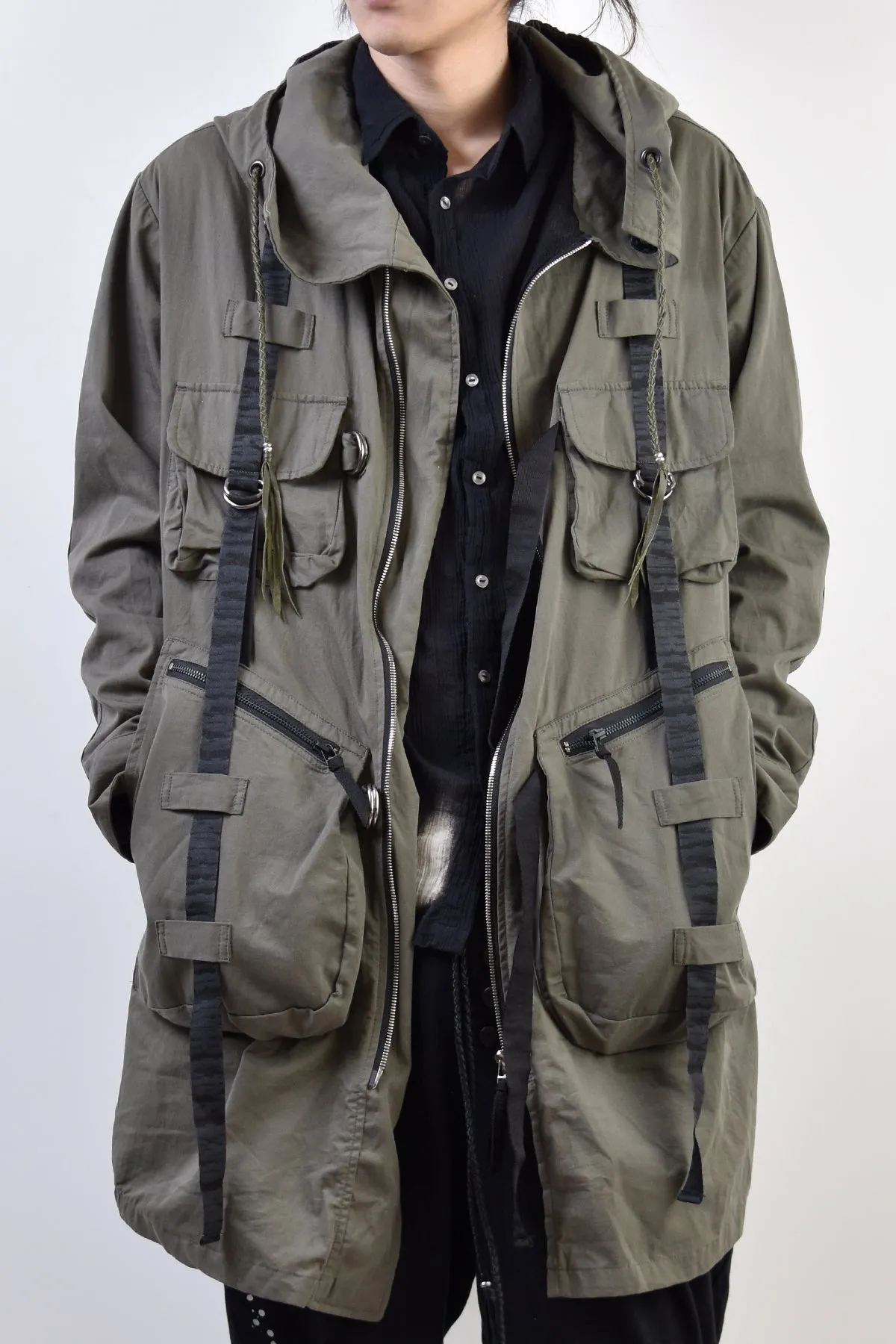 2101-JK02A Parachute Mods Coat Khaki