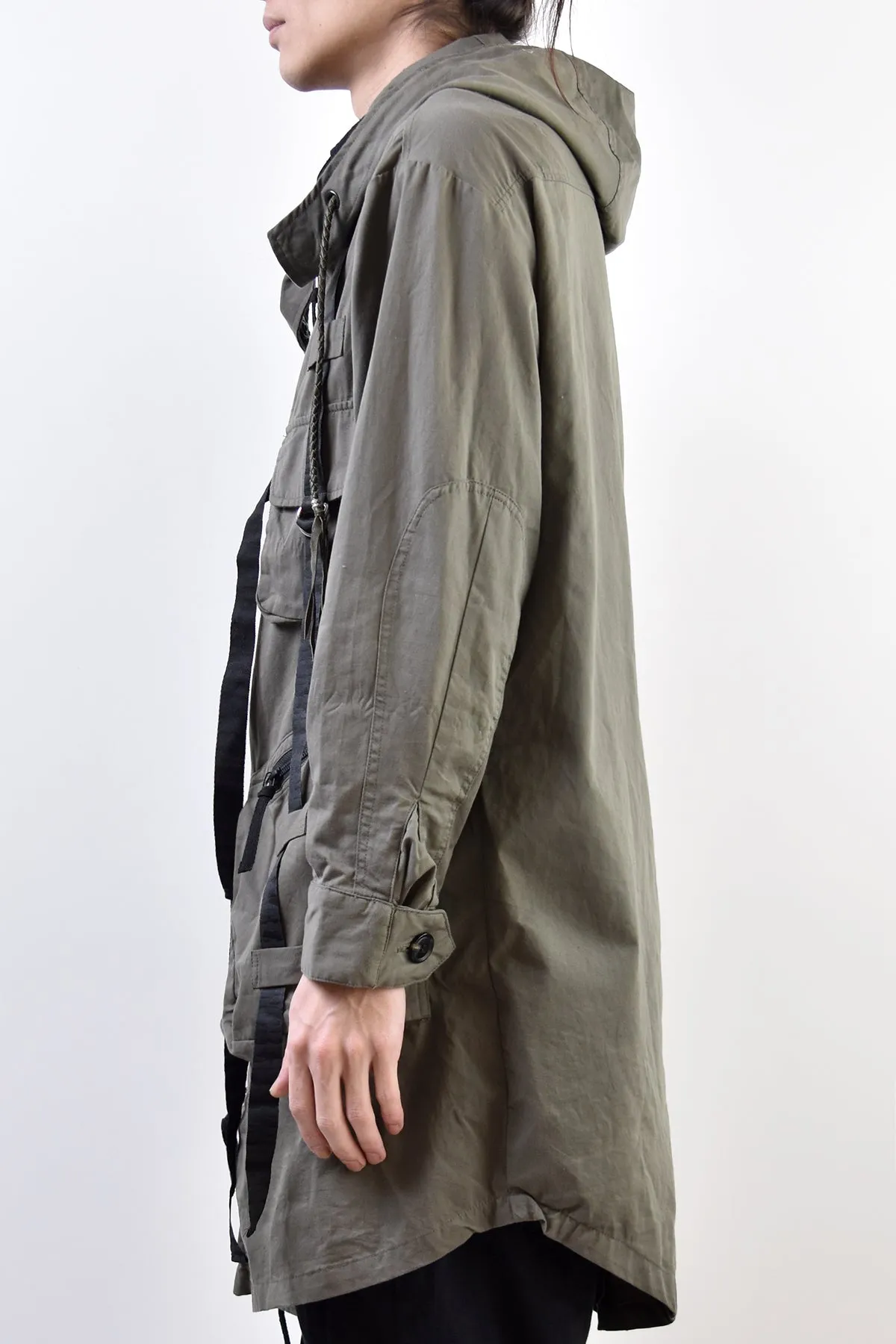 2101-JK02A Parachute Mods Coat Khaki