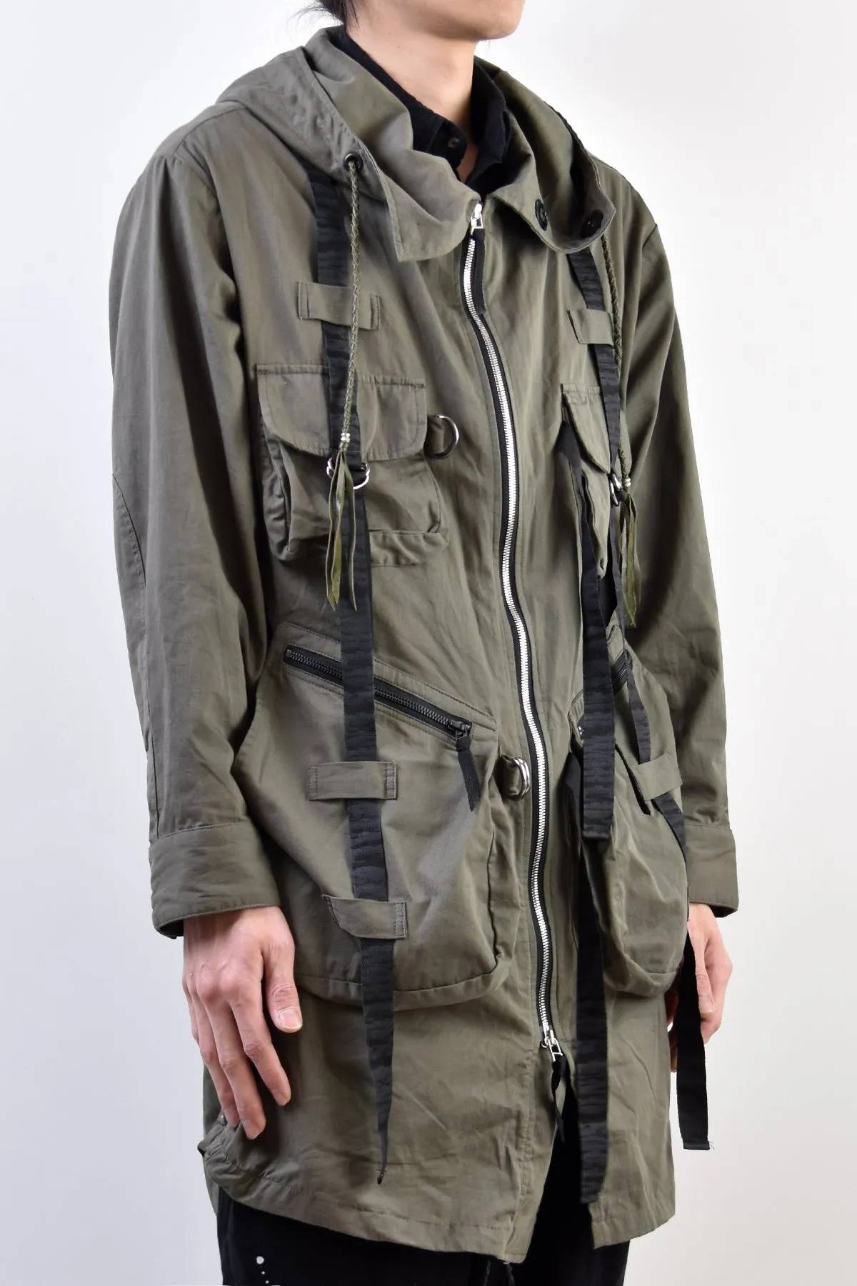 2101-JK02A Parachute Mods Coat Khaki