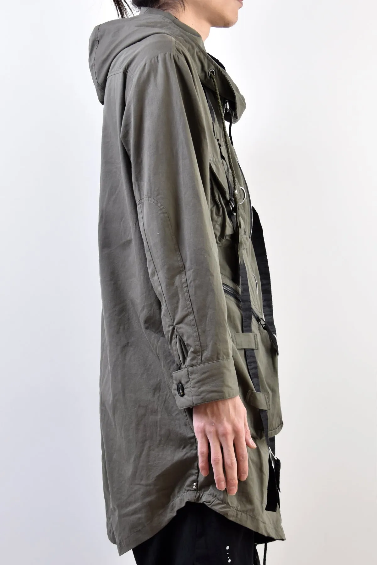 2101-JK02A Parachute Mods Coat Khaki