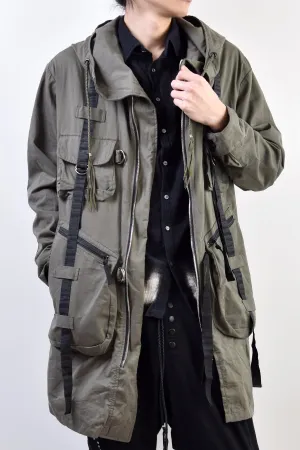 2101-JK02A Parachute Mods Coat Khaki