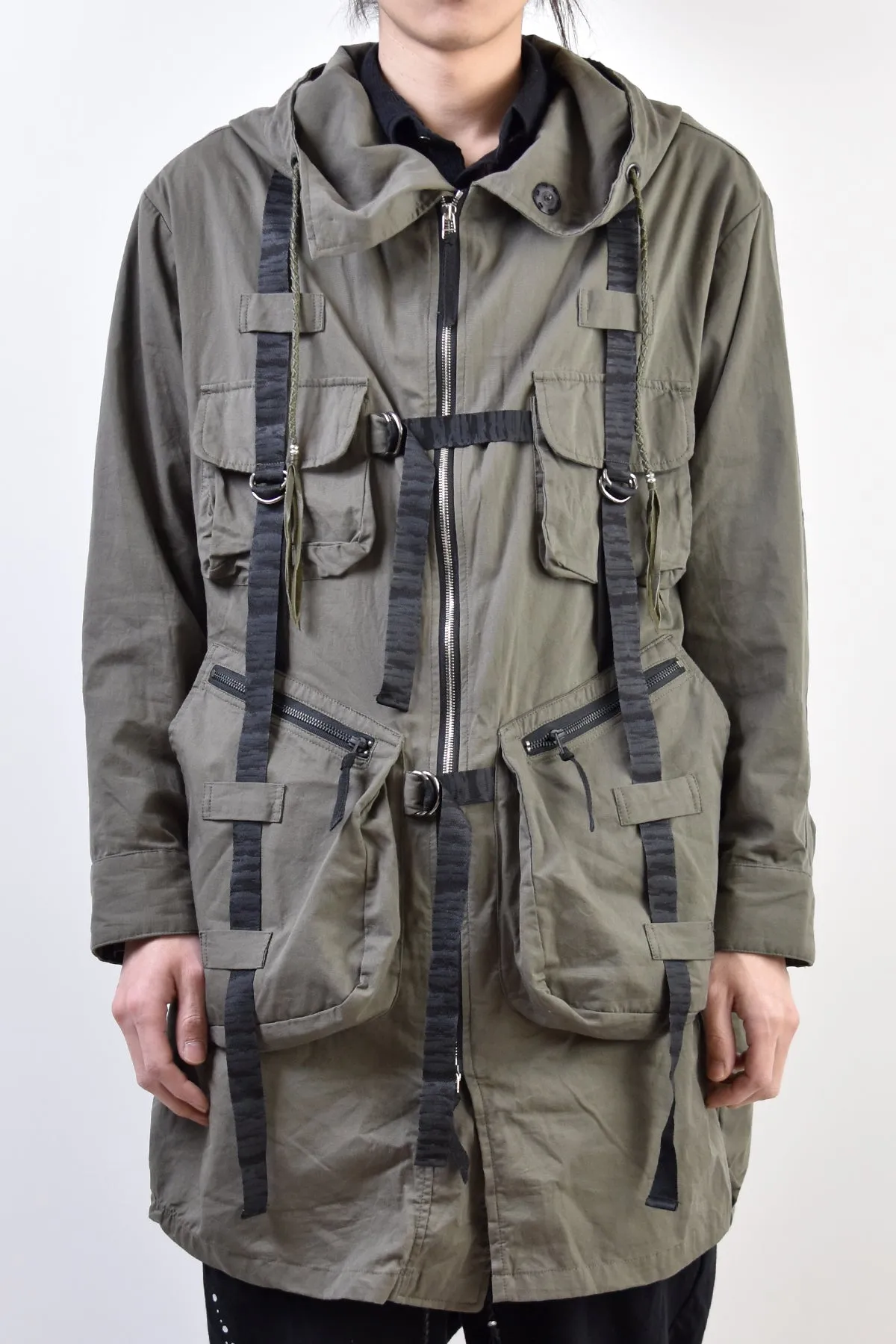 2101-JK02A Parachute Mods Coat Khaki