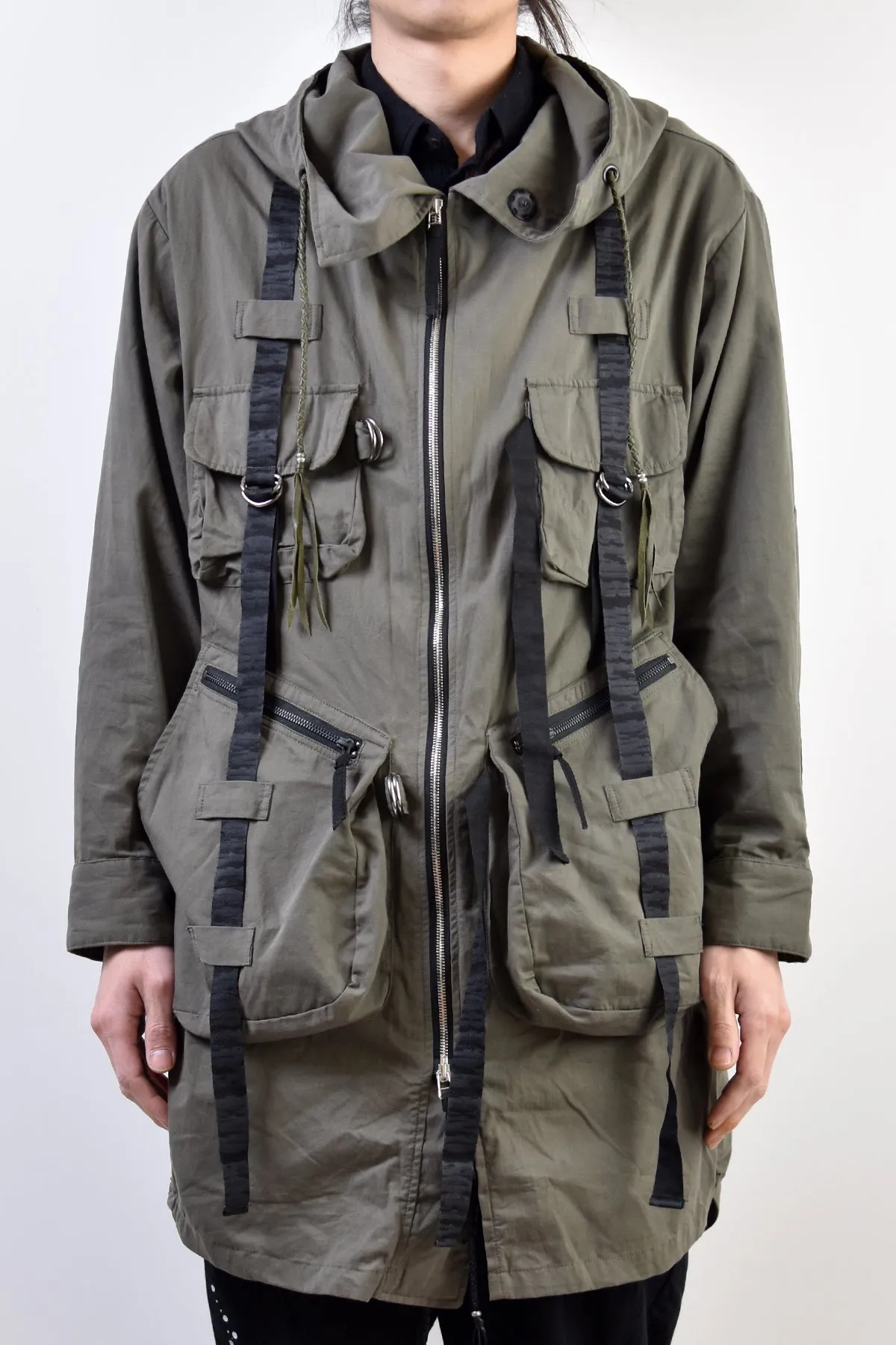 2101-JK02A Parachute Mods Coat Khaki