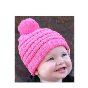 Baby-847 New Candy Pink Beanie