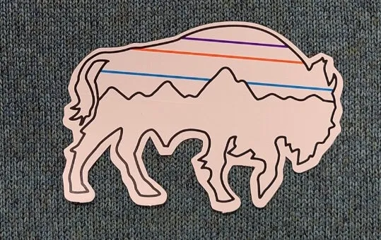 BACK FOR GOOD BISON STICKER