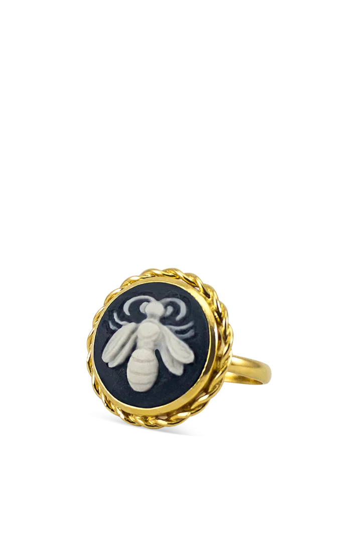 Bee Cameo Ring