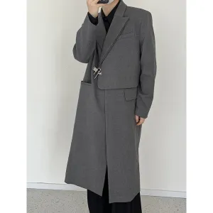 British Mid-length Asymmetric Coat