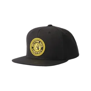 Brixton Rival MP Snapback Cap Black Gold