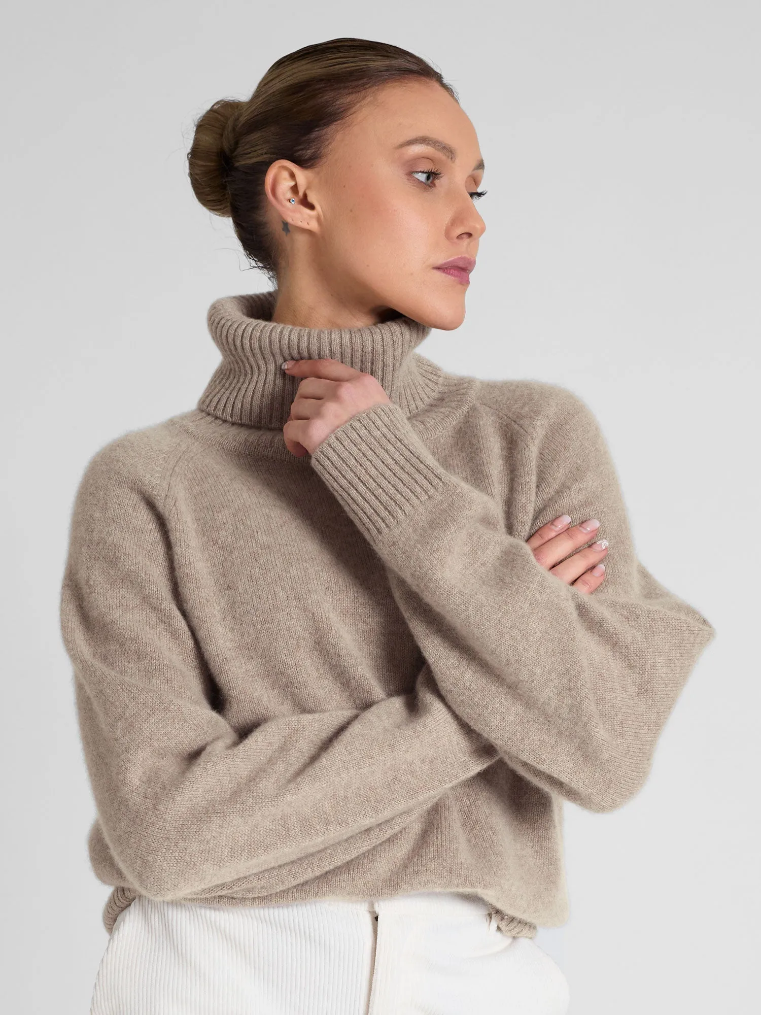 Cashmere sweater "Milano" - toast