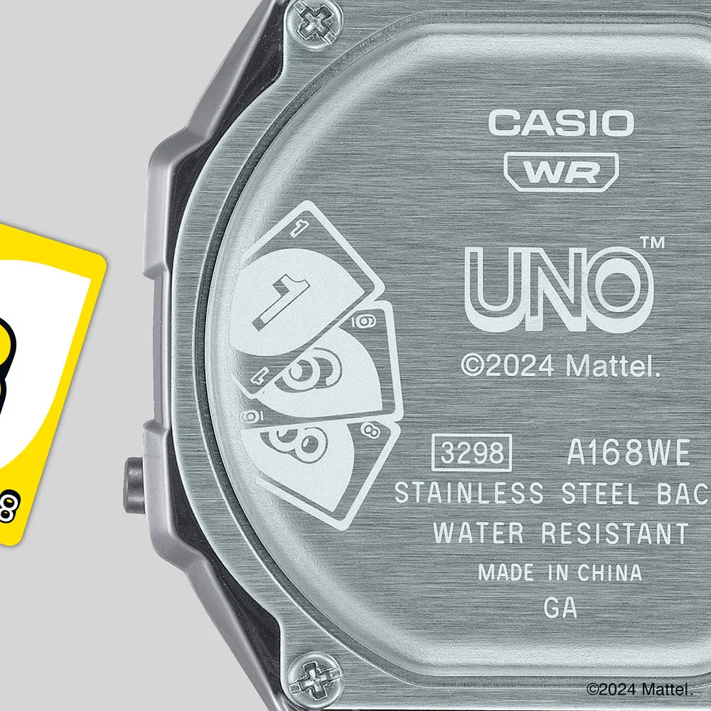 Casio Vintage A168WEUC-1A UNO Collaboration Limited Edition