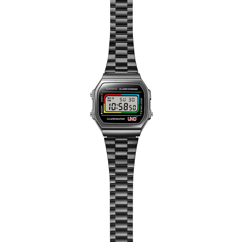 Casio Vintage A168WEUC-1A UNO Collaboration Limited Edition