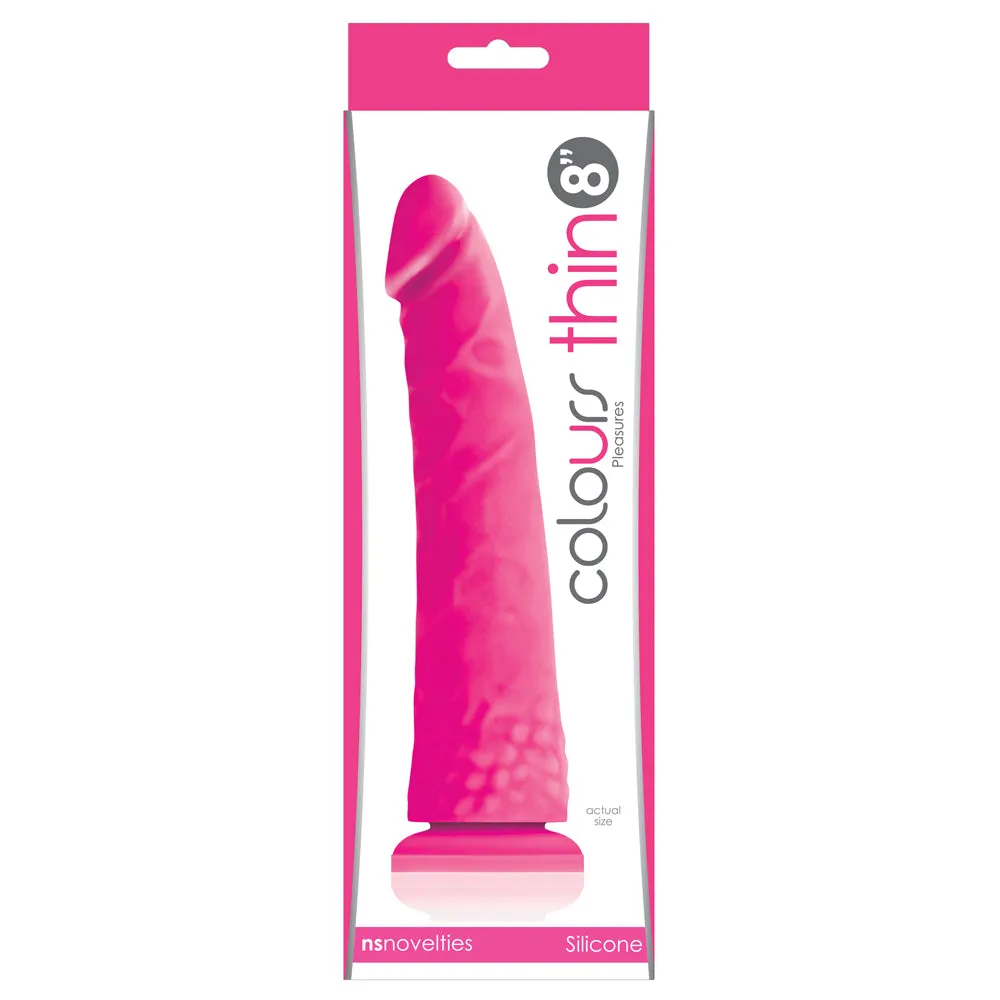 Colours Pleasures 8" Dildo - Thin