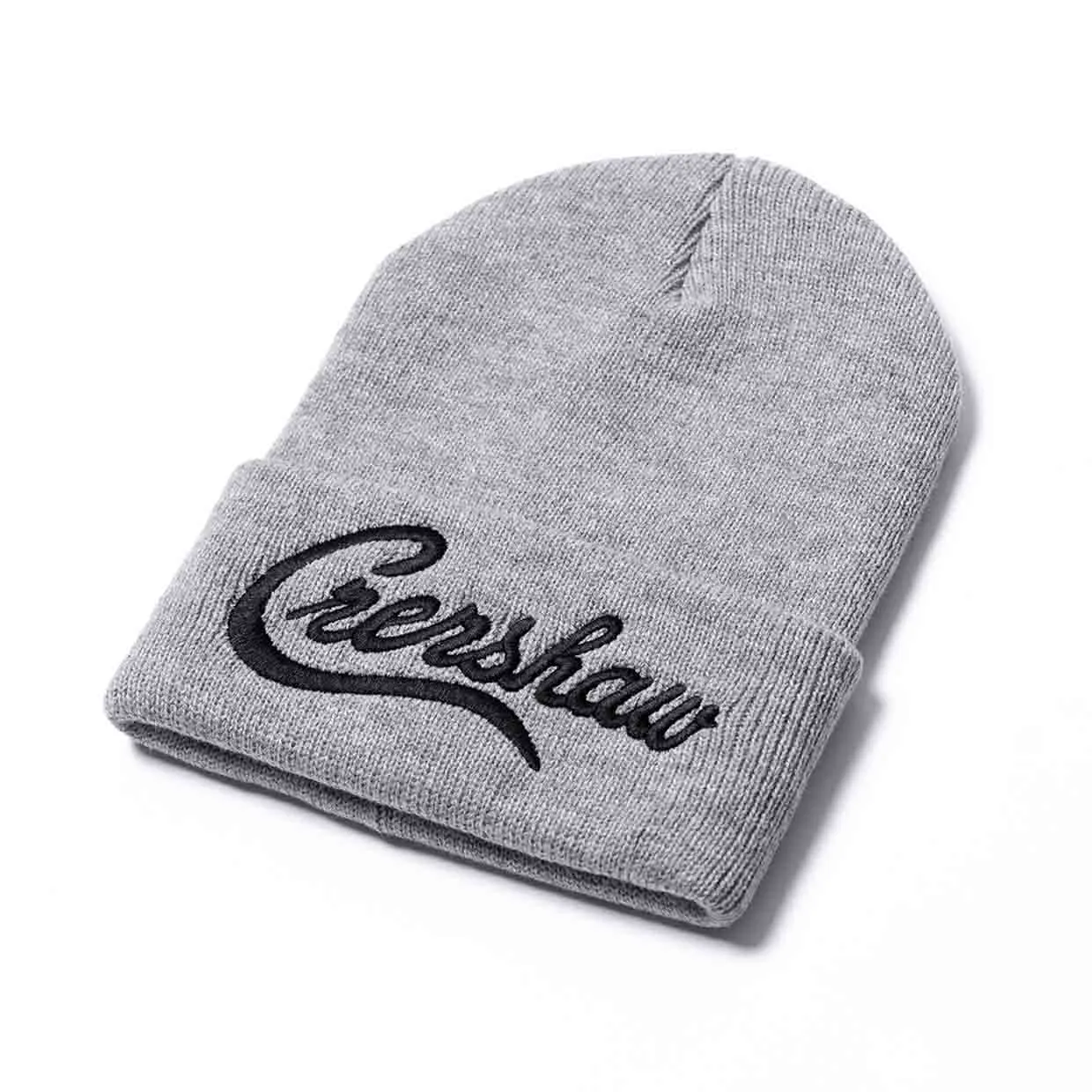 Crenshaw Limited Edition Heavyweight Beanie - Ath Heather/Black