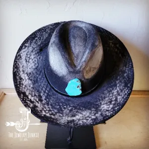 CUSTOM Hand-Painted Cowgirl Western Boho Hat & Band (A11)