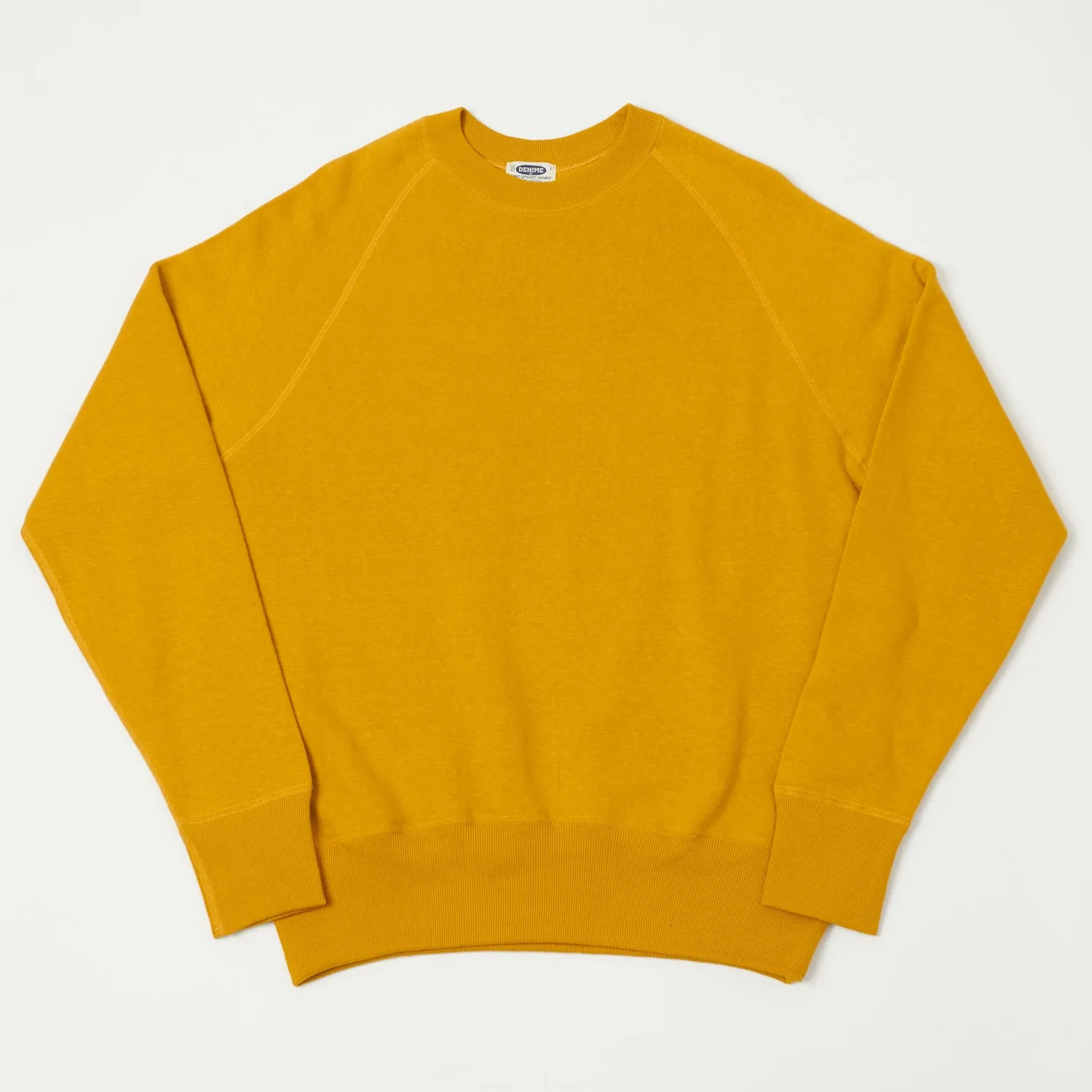 Denime Lot. 261 4-Needle Raglan Sweatshirt - Yellow