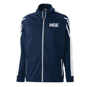 Elite - MGE Varsity Holloway Youth Flux Jacket (229668) - Navy Heather/White/White