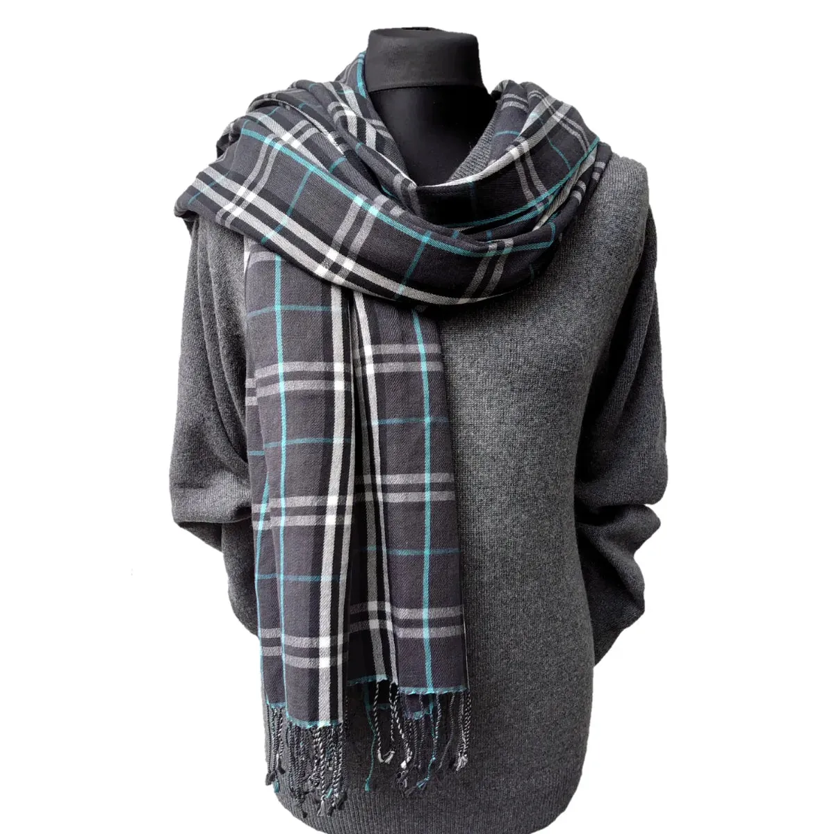 Grey Thomson Large Pashmina Scarf