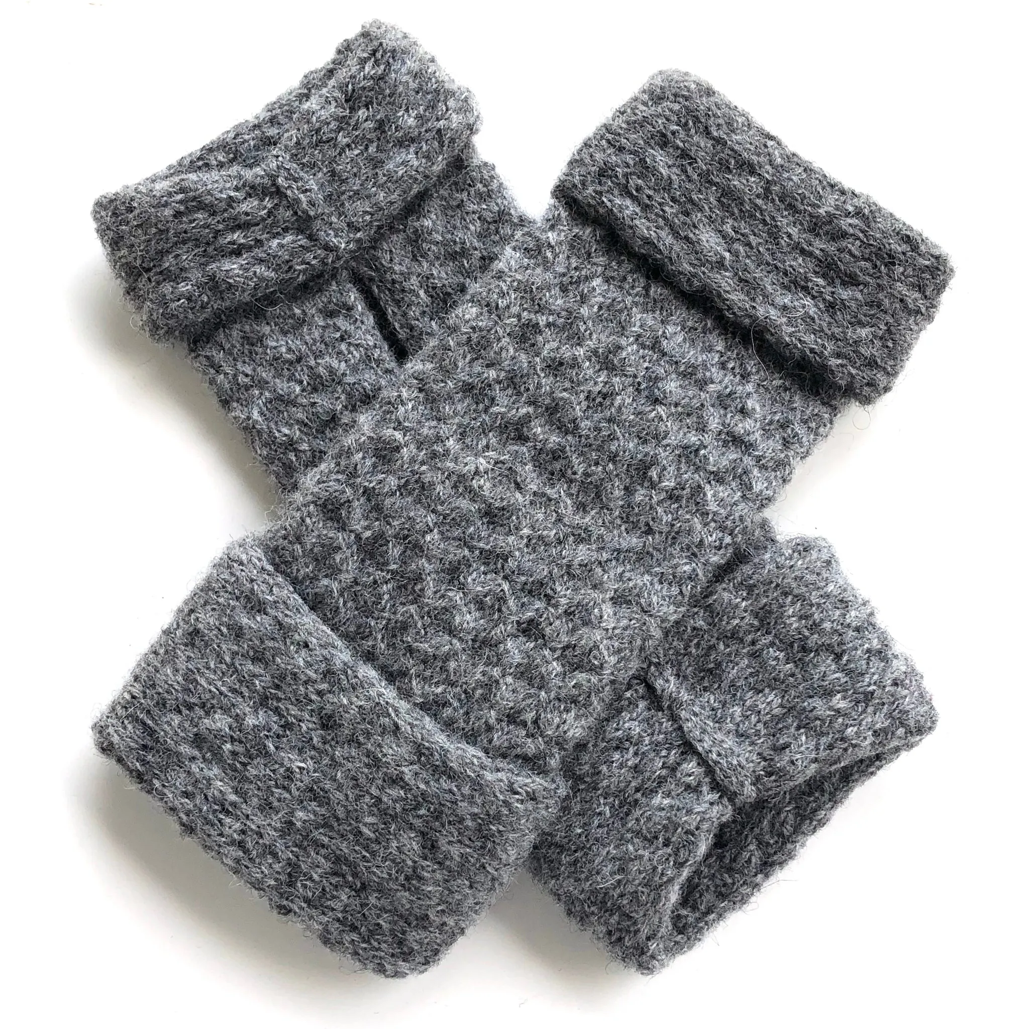 Lambswool wrist mitts 11