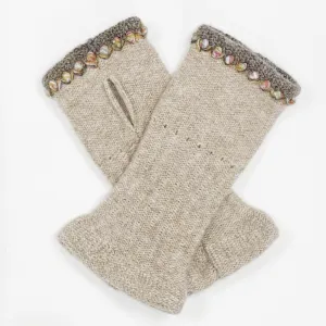 Lambswool wrist mitts 16