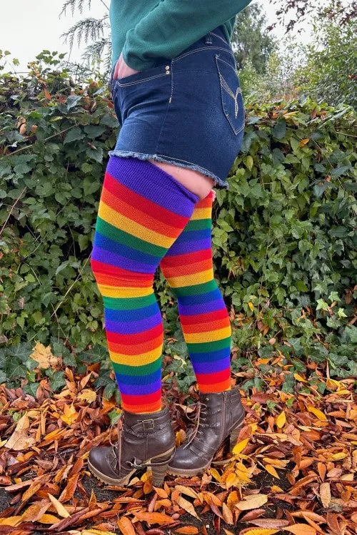 Longer Radiant Rainbow Extraordinary Socks