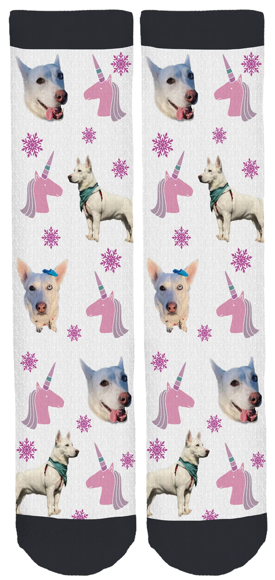 Luna the UniDog Crew Socks