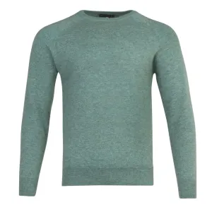 Men's Cashmere Crew Neck in Sea Green