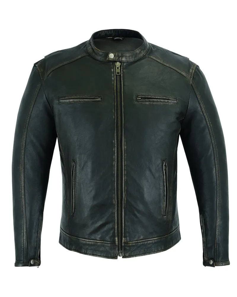 Men's Cruiser Lambskin Distressed Jacket