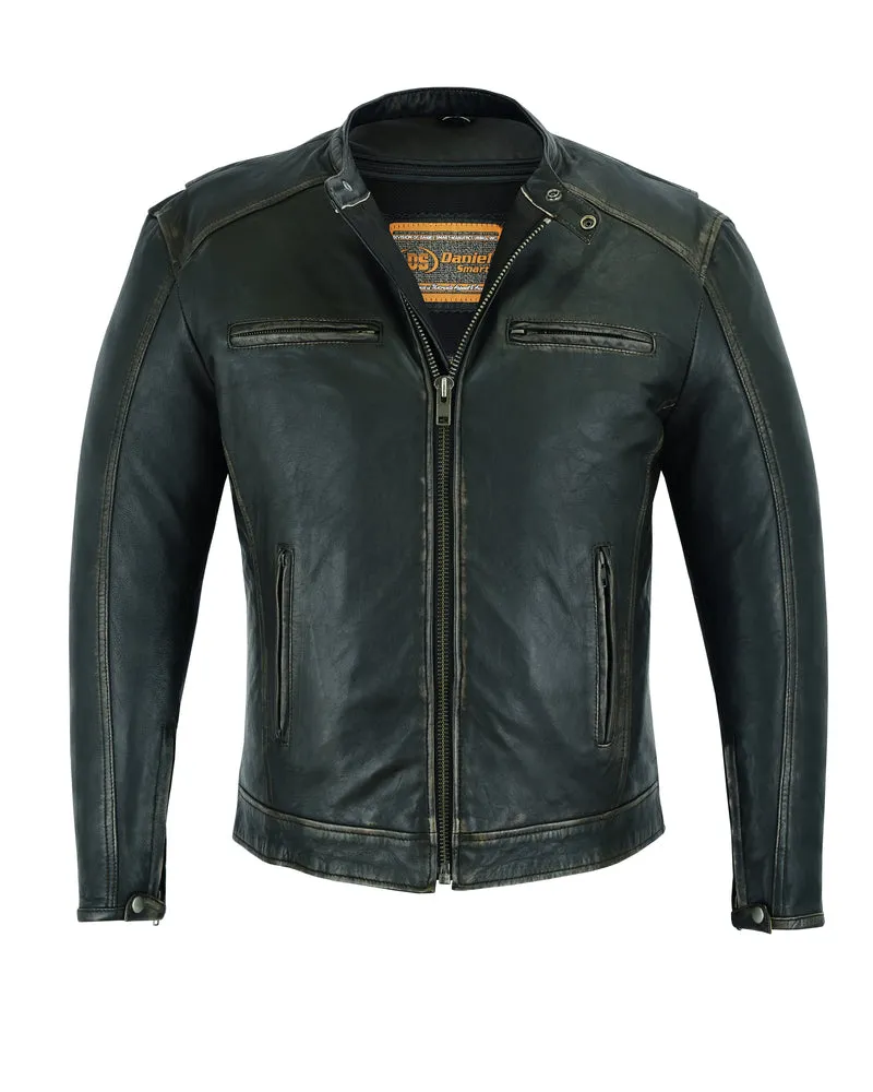 Men's Cruiser Lambskin Distressed Jacket