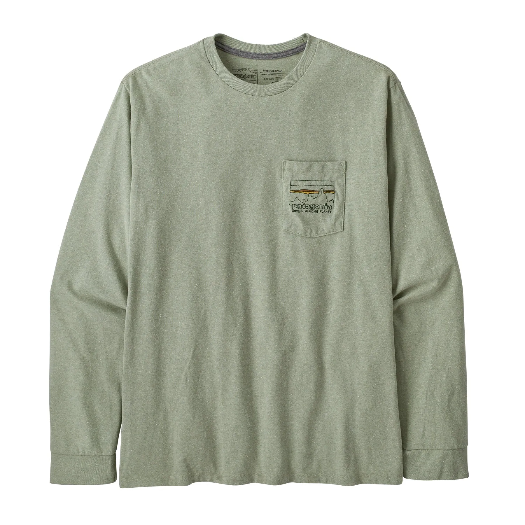 Mens Long-Sleeved '73 Skyline Pocket Responsibili-Tee - Sale