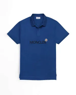 MO - Men 'Blue' Moncler Embroidered Logo Polo MO880