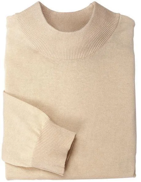 Mock Neck Sweater Color Stone