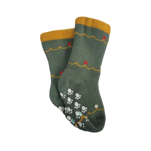 Non-Skid Christmas Themed Socks for Kids - Ages (6 mo.-1yr & 1 to 2yr)