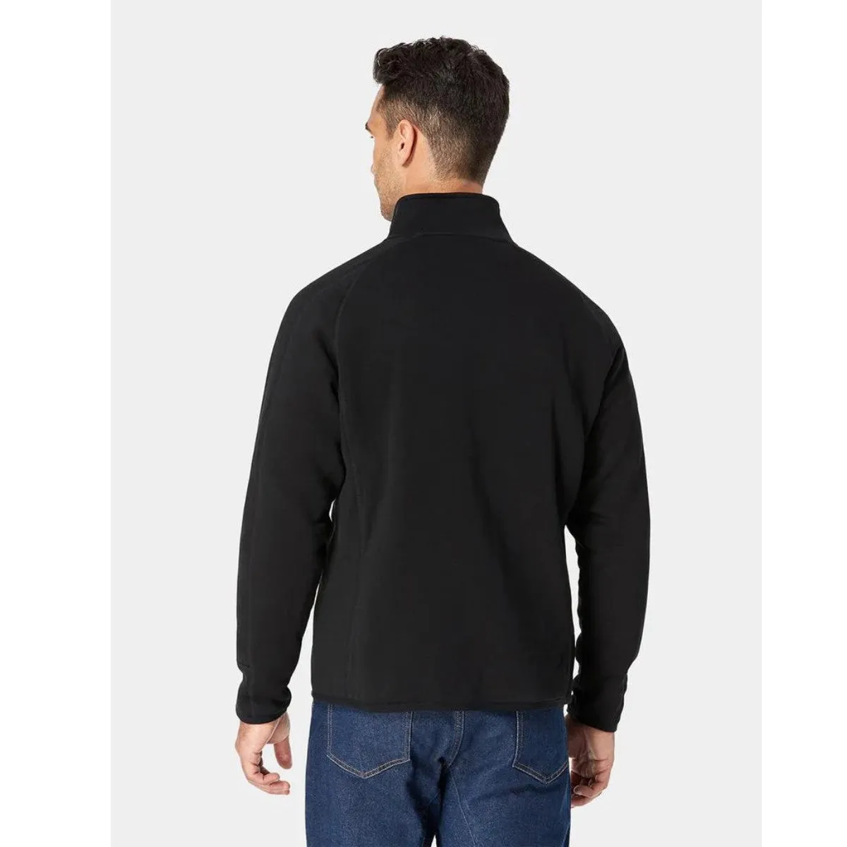 Ororo Mens 3 Zone Fleece Heated Jacket - Black