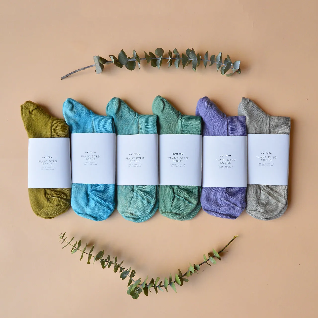 Plant Dyed Fine Organic Wool Socks (37-43)