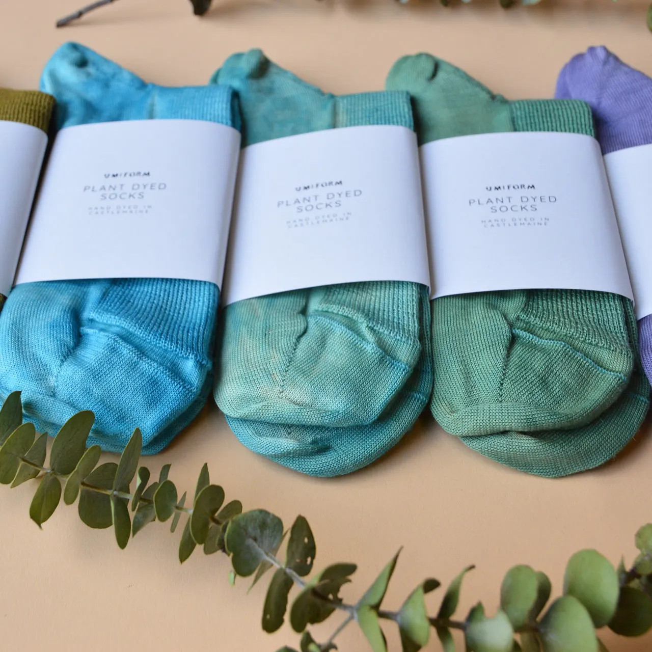 Plant Dyed Fine Organic Wool Socks (37-43)