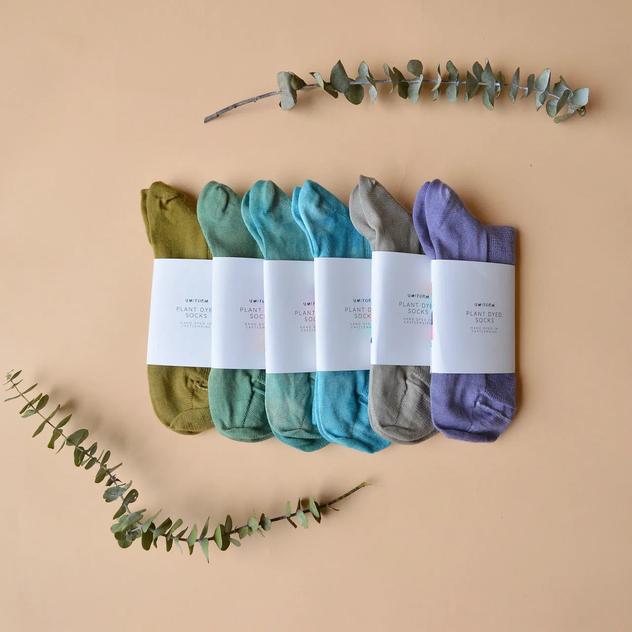 Plant Dyed Fine Organic Wool Socks (37-43)