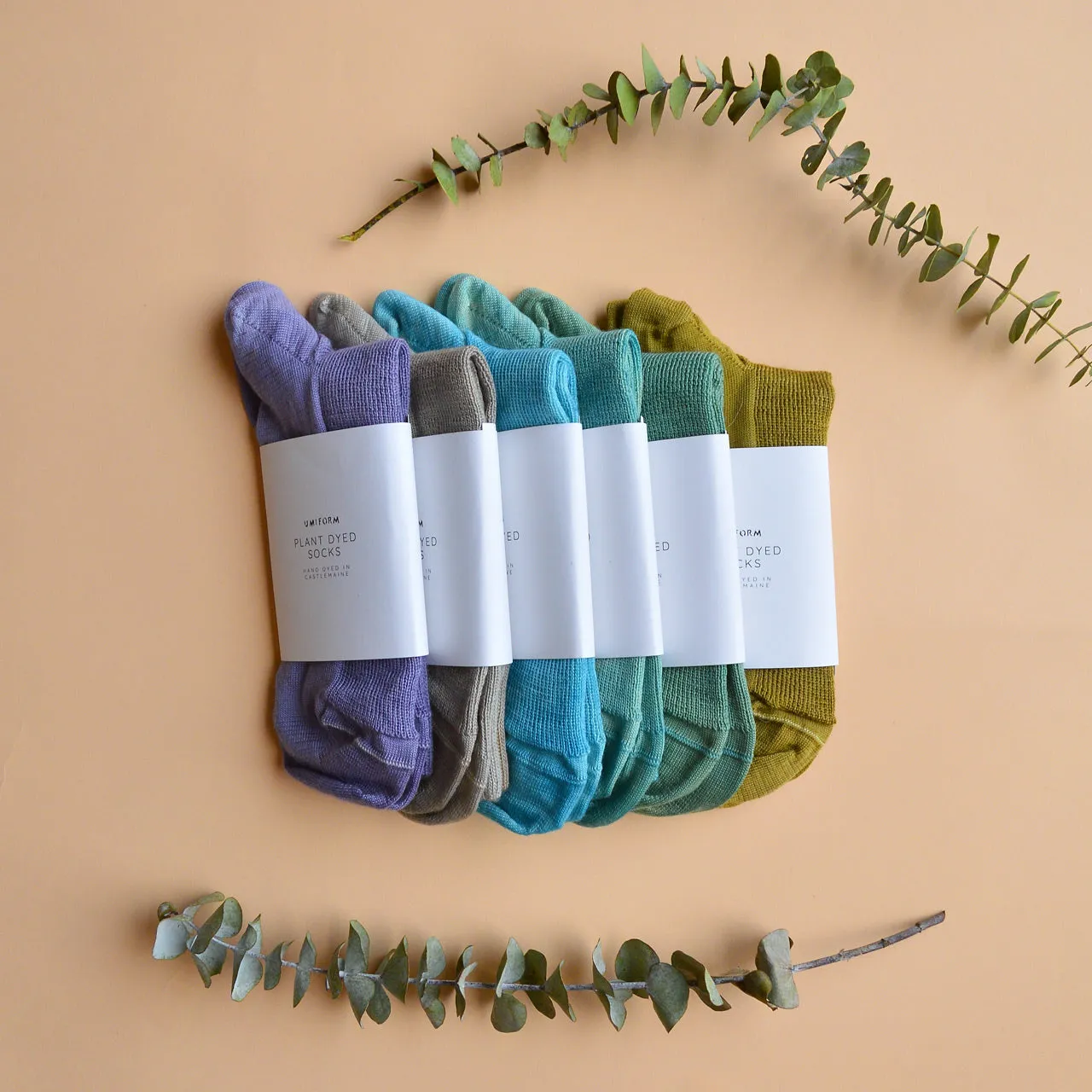 Plant Dyed Fine Organic Wool Socks (37-43)