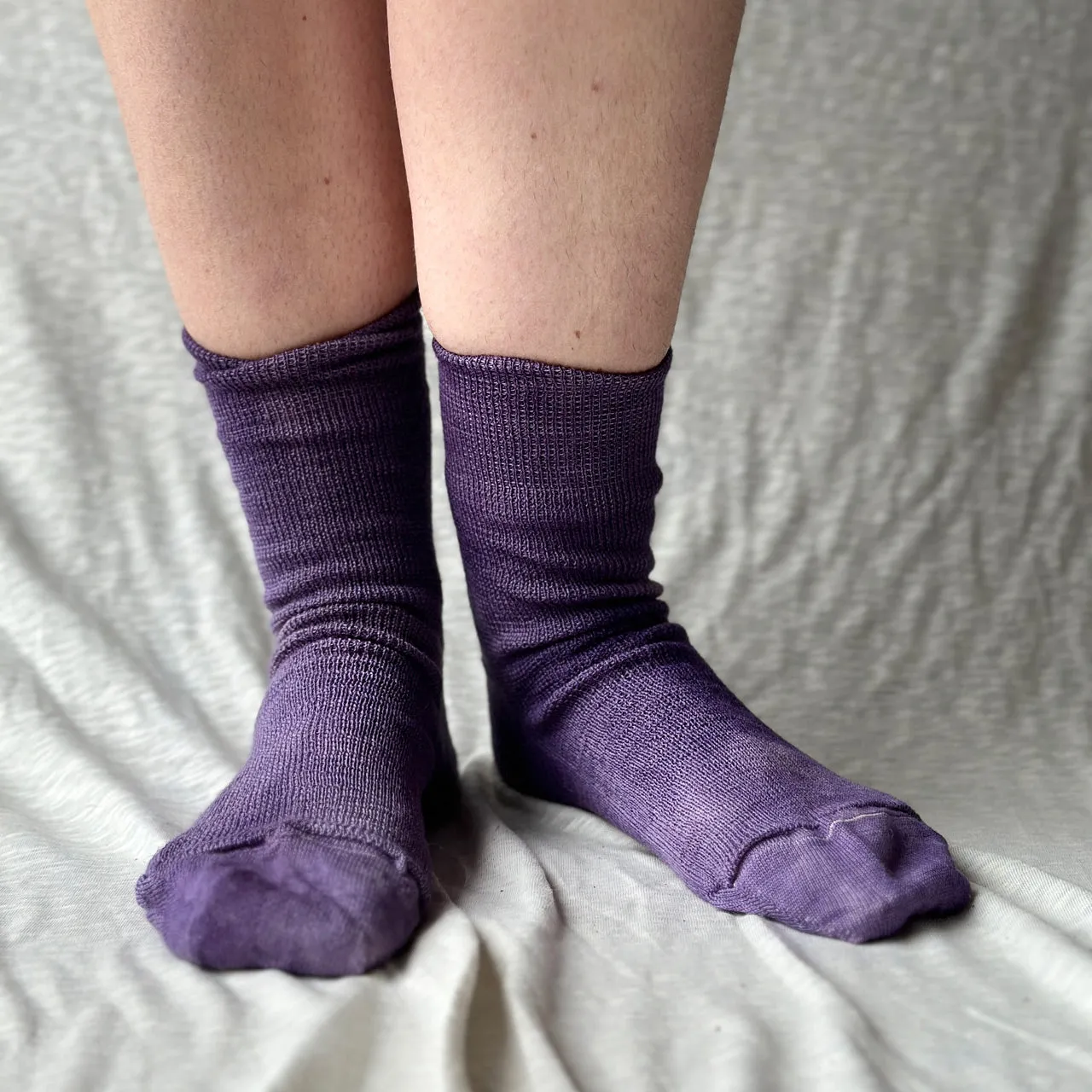 Plant Dyed Fine Organic Wool Socks (37-43)