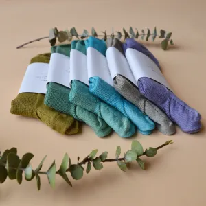 Plant Dyed Fine Organic Wool Socks (37-43)