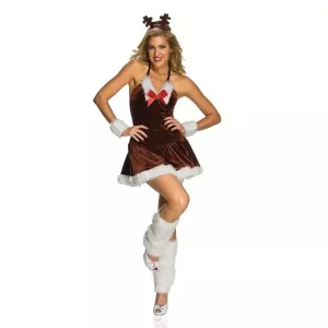 Sexy Christmas Festive Female Reindeer Adult Costume